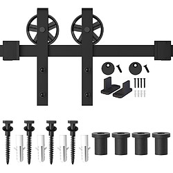 Quincaillerie Kit de Rail Porte Coulissante - 1.83M/6FT