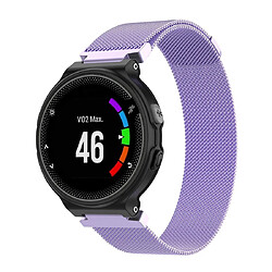 Wewoo Bracelet pour montre connectée milanaise Garmin Forerunner 235 22cm Violet clair 