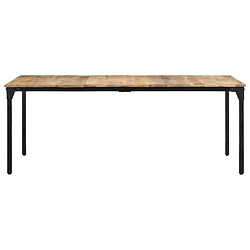 vidaXL Table de salle à manger 200x100x76 cm Bois de manguier solide