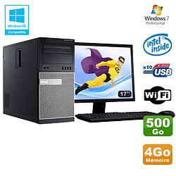 Lot PC Tour Dell 790 G630 2.7Ghz 4Go Disque 500Go DVD WIFI Win 7 + Ecran 17" · Occasion 