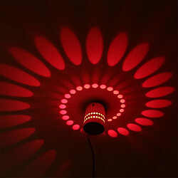 Avis Wewoo Applique murale LED 3W lampe de mur ronde spirale créative intérieure moderne pour clubKTVcouloiralléelampe de décoration en retrait lumière blanche et chaude