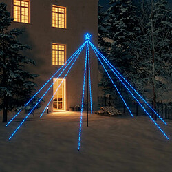 vidaXL Lumières d'arbre de Noël Int/Extérieur 800 LED bleues 5 m 