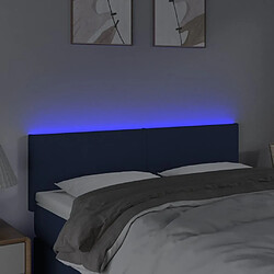 Avis Maison Chic Tête de lit scandinave à LED,meuble de chambre Crème 144x5x78/88 cm Tissu -MN23606