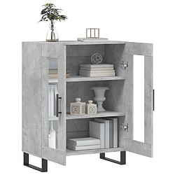 Acheter Maison Chic Buffet,Meuble de Rangement,commode pour salon,Cuisine gris béton 69,5x34x90 cm bois d'ingénierie -MN21770