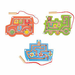 Bigjigs Toys 3 puzzles de labyrinthe magnétique 