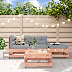 vidaXL Salon de jardin 4 pcs bois massif douglas