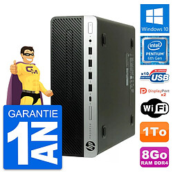 PC HP ProDesk 600 G3 SFF Intel G4400 RAM 8Go Disque Dur 1To Windows 10 Wifi · Occasion 