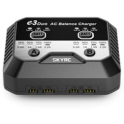 Sky Rc Chargeur SkyRC e3 Duo AC (LiPo 2-3s - 2.2A - 2x20w)