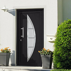 vidaXL Porte d'entrée Anthracite 108x200 cm