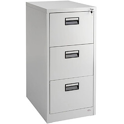 Helloshop26 Armoire de bureau verrouillable étagère meuble 3 tiroirs gris 08_0000375 