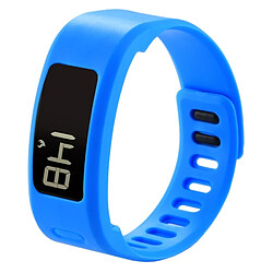 Wewoo Bracelet bleu pour Garmin Vivofit 1 Montre Smartwatch en Silicone, Longueur: environ 21cm 