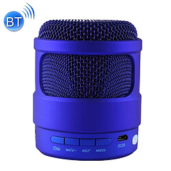 Wewoo Enceinte Bluetooth d'intérieur bleu Portable Stéréo Musique Sans Fil Haut-Parleur, MIC Intégré, Appels Mains Libres & Carte TF & AUX Audio & Fonction FM, Distance: 10m 