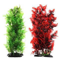 plante artificielle interieur aquarium tortue 2pcs Décor pour Aquarium Mini Arbre Artificielle en Résine Artificielle Simulation Aquarium Ornement Chambre Jardin