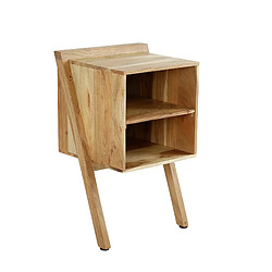 BELONG Alnitak - Table de chevet en Acacia - Pieds bois