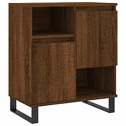 Maison Chic Buffet,Meuble de Rangement,commode pour salon,Cuisine Chêne marron 60x35x70 cm Bois d'ingénierie -MN76271