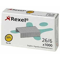 Rexel - Lot de 100 No 56 (26/6) Agrafes, 0