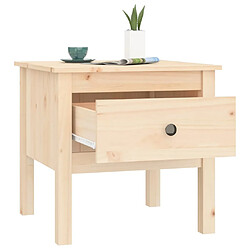 Acheter vidaXL Table d'appoint 50x50x49 cm Bois massif de pin