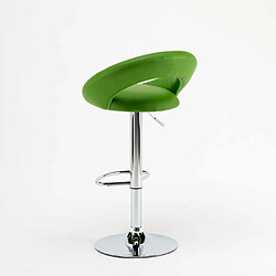 Acheter Superstool Tabouret haut bar cuisine fixe pivotant réglable en hauteur avec repose-pieds Chicago, Couleur: Vert