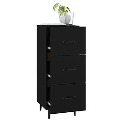 Avis vidaXL Buffet Noir 34,5x34x90 cm Bois d'ingénierie