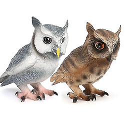 Avis Universal Real Heart Wild Animal Modèle Eagle Owl Birds Ensemble de jouets pour enfants Giftï¼ˆgroup1ï¼ ‰