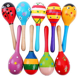 Avis Totalcadeau Maracas en bois à motif jeu Montessori