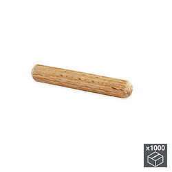 Lot de 1000 tourillons en bois EMUCA D. 8 x 40 mm pour assemblage par pression - 4029678