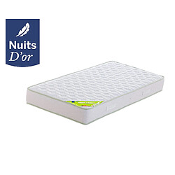 Nuits D'Or Matelas 90x190 Densité 35 Kg/m3 - Hauteur 21 Cm - Soutien Ferme + Protège matelas 