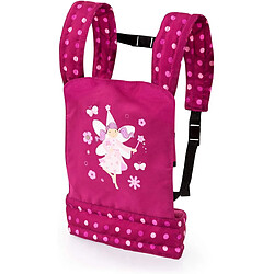 Bayer Design- Porte bébé pour Poupon, EasyCarry, Accessoires Poupées, Sac à Dos, réglable, 62267AA, Bordeaux, Rose avec fée