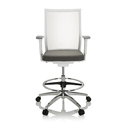 Siège technique / Tabouret technique ASPEN WORK W tissu maille transparent / tissu gris hjh OFFICE