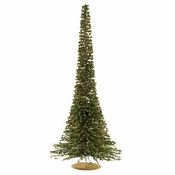 Paris Prix Arbre de Noël à Poser Paillettes 50cm Vert & Or