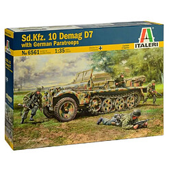 Italeri Maquette Véhicule Sd.kfz. 10 Demag D7 With German Paratroops