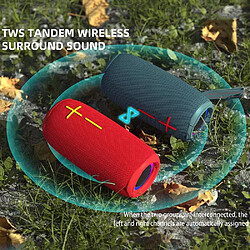 Yonis Enceinte Bluetooth Waterproof Puissante Et Portable Avec Lumière Rythmique pas cher