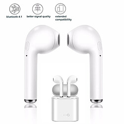 Acheter GUPBOO i7s TWS Bluetooth 5.0 Écouteurs sans fil Casque de sport avec micro et boîtier de charge Écouteurs pour tous les téléphones intelligents