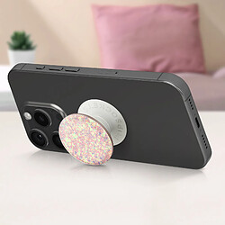 Avis Popsockets PopGrip Confetti Iridescent pour Smartphone Bague et Support Universel Rose