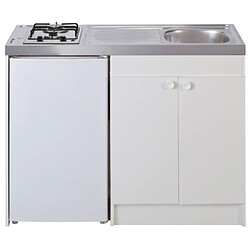 Mezieres Kitchenette 140cm 1 domino gaz meuble 2 portes frigo