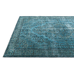 Avis Vidal Tapis de laine 284x170 turquoise Ultra Vintage