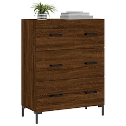 Avis Maison Chic Buffet,Meuble de Rangement,commode pour salon,Cuisine chêne marron 69,5x34x90 cm bois d'ingénierie -MN11155