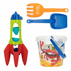 Color Baby Set de jouets de plage Colorbaby Mr Craby Ø 18 cm polypropylène (16 Unités)