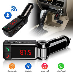 Karylax Kit Bluetooth Mains Libres Voiture Chargeur USB pour Apple iPhone 5, iPhone 5s, iPhone 6, iPhone 6S, iPhone 7 