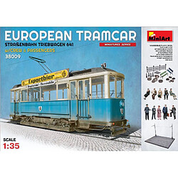 Mini Art Maquette Train European Tramcar (strabenbahn Triebwagen 641) W/crew &amp; Passengers