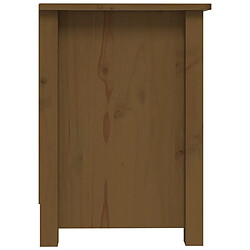 Maison Chic Meuble TV scandinave - Banc TV pour salon Marron miel 103x36,5x52 cm Bois de pin massif -MN31402 pas cher