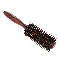 Acheter Poignée en bois nylon soins des cheveux brosse ronde anti perte de cheveux coiffant twilled