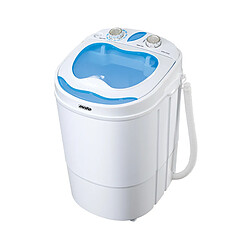 Portable Mini Machine à Laver Camping Caravane 3Kg Spin Sèche-linge Séchage, 580, Blanc/Bleu, Mesko, MS 8053 