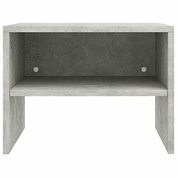 Acheter Maison Chic Table de chevet,Table de nuit,Table d'appoint pour salon Gris béton 40 x 30 x 30 cm Aggloméré -MN54811