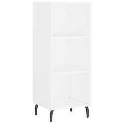 Maison Chic Buffet,Meuble de Rangement,commode pour salon,Cuisine blanc 34,5x32,5x90 cm bois d'ingénierie -MN95155