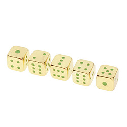 5pcs Polyédriques Noctilucent Dice Réglés Pour L'or De Partie De Jeu De Société pas cher