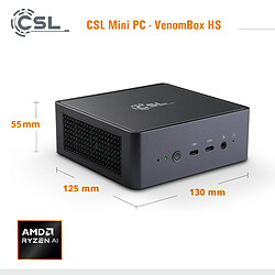 CSL-Computer VenomBox 8845HS VenomBox 8845HS / 64Go / 1000 Go M.2 SSD / Win 11 Famille