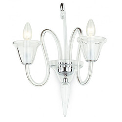 Lumière Applique murale Saskia Chrome 2 ampoules 42cm