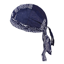 Durag Skull Cap Chute De Cheveux Foulard Musulman Bandana Turban Bleu Marine