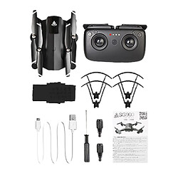 SG900 Drone Pliable avec Caméra 4K HD et Télécommande RC Quadcopter WiFi Flux Optique Positionnement sans Tête Maintien d'altitude